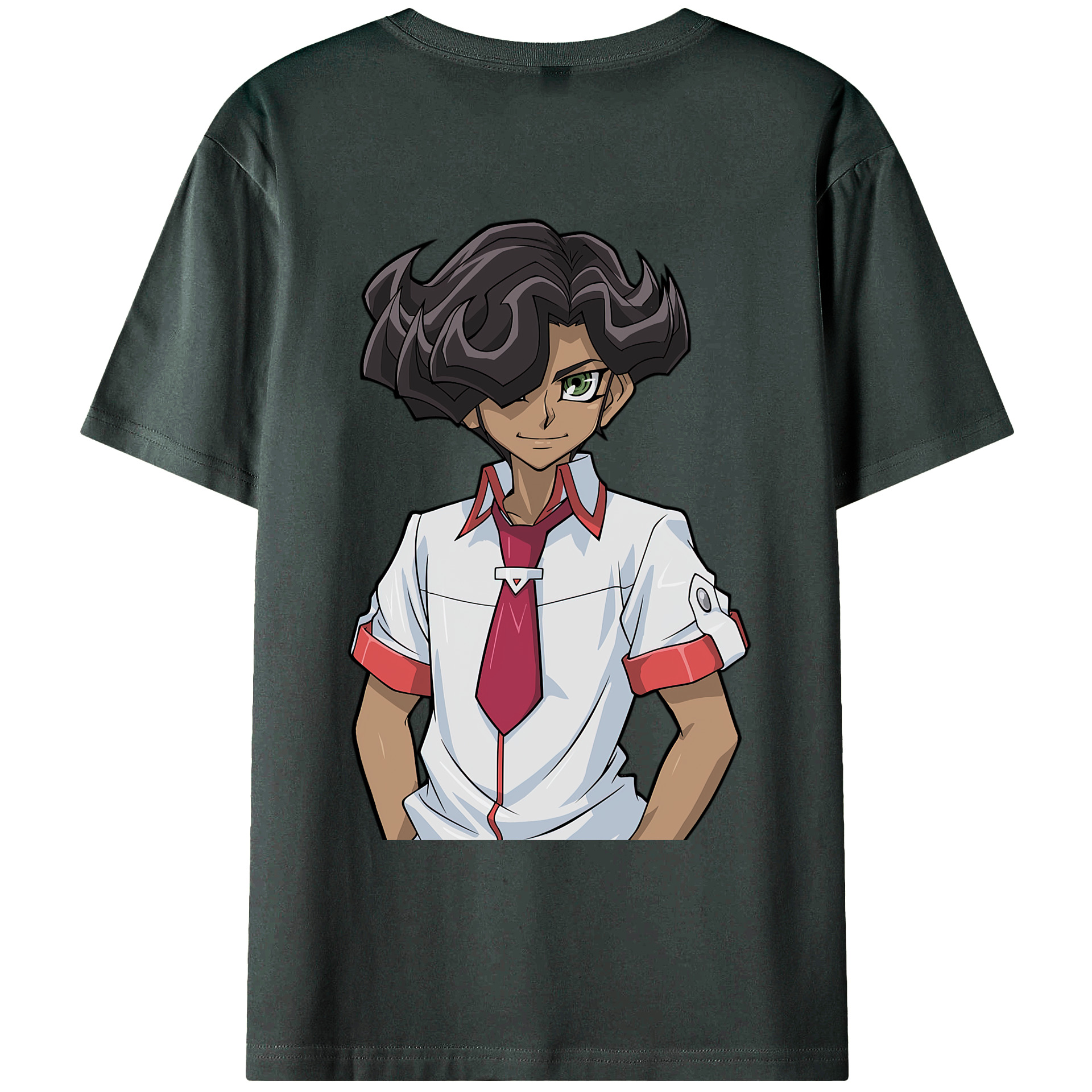 （画像用） 遊☆戯☆王 Yu-Gi-Oh! 綿100％ メンズ半袖Tシャツ（バックプリント） 通気性